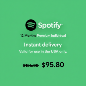 US Spotify Premium Subscription Card 12 Months